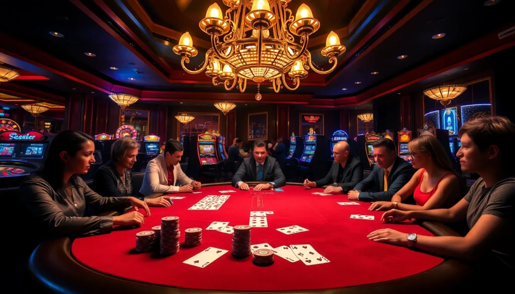 Experience high-stakes gambling thrills with 32win at a luxurious casino table.