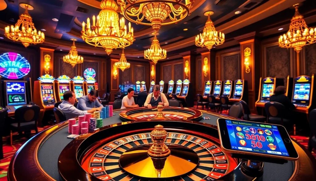 Pahala4d poker table scene showcasing high-stakes gambling excitement and vibrant gaming interfaces.