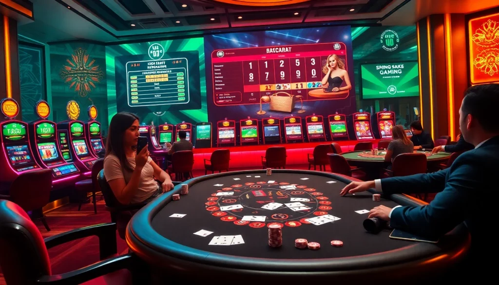 Experience the excitement of chơi game okfun with thrilling table action and vibrant casino visuals.