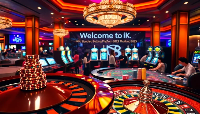 Experience the thrill of betting at MK8, featuring vibrant casino tables and engaging players.