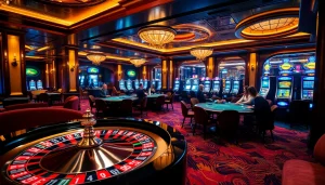 Cảm nhận sự hồi hộp khi các tay chơi cao cấp trải nghiệm trò chơi xa hoa tại bàn casino 'bet vip'.