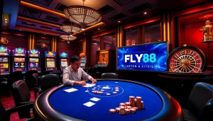 Experience FLY88 đăng nhập at a lively casino atmosphere with gaming excitement.