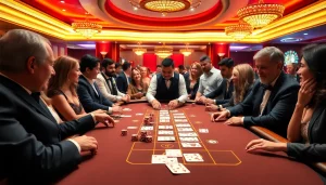 에볼루션 바카라 테이블에서 활기찬 게임이 진행되는 모습입니다.