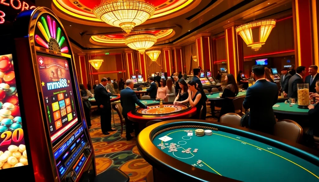 Experience the thrill at mmoo88.us.com with vibrant casino gaming, poker tables, and exciting slot machines.