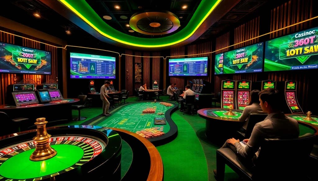 Exciting online gambling scene from https://mk8th.net/ featuring vibrant casino tables and enthusiastic players.