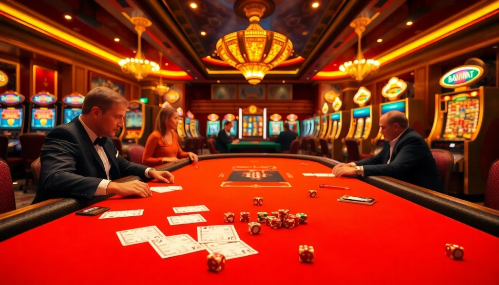 Experience the thrill of 32WIN Vip at a luxurious casino poker table.