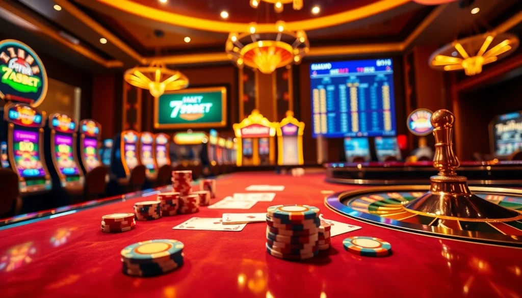 Experience thrilling gameplay at 789BET with vibrant casino tables and gaming excitement.