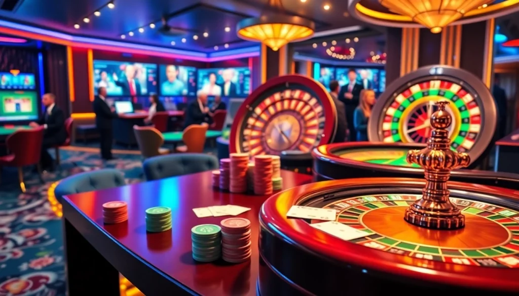 Engage with the thrilling experience at https://kuwinblog.com/ with colorful poker chips and a roulette wheel.