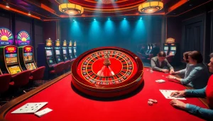 Experience thrilling gameplay at phsky's vibrant online casino with roulette and poker action.