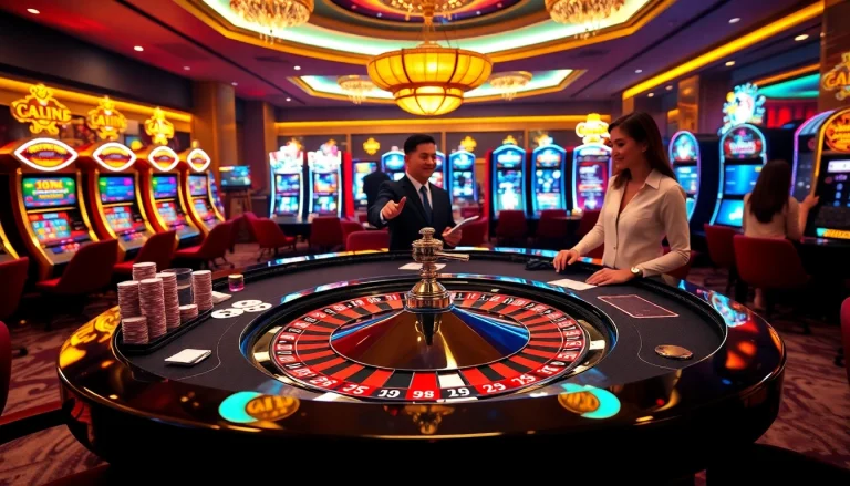 Experience the luxury and excitement of 8kbet cc at vibrant casino tables filled with chips and cards.