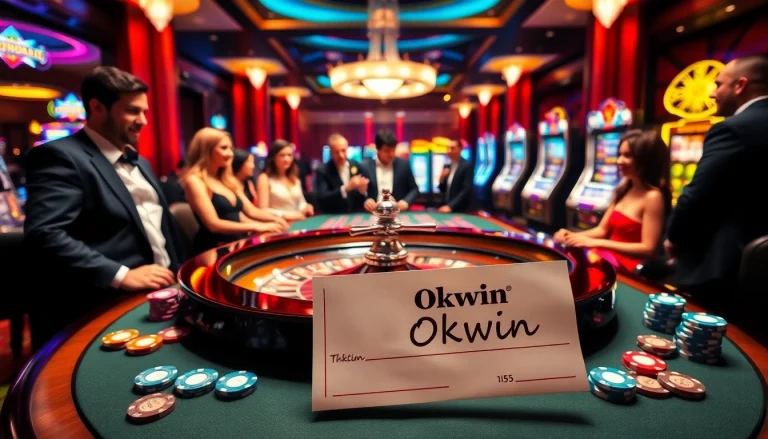 Experience high-stakes gaming at Okwin with vibrant casino tables and thrilling action.