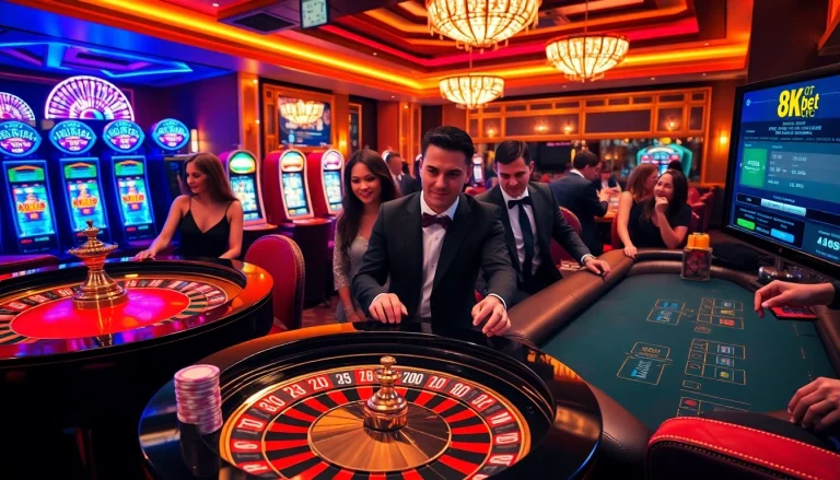 Experience the thrill of 8kbet cc with vibrant casino visuals and exciting gameplay.