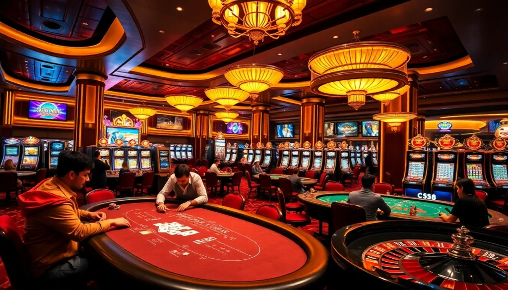 Experience the thrill of winning at C168 casino with vibrant games and luxurious ambiance.