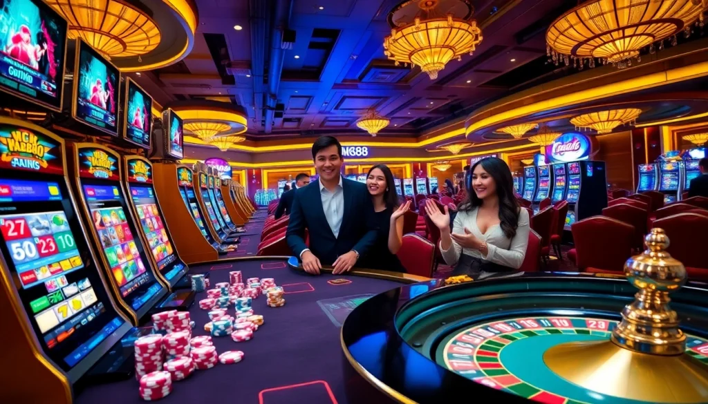 Experience the thrill of NK888 gaming with vibrant tables, colorful chips, and luxury.