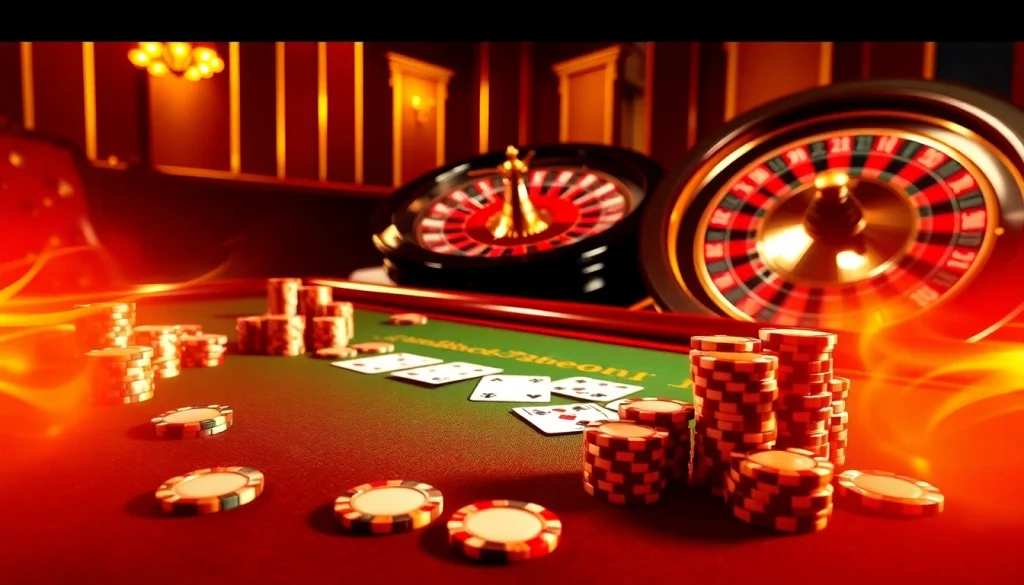 Experience high-stakes excitement at QH88 with premium poker and roulette scenes.